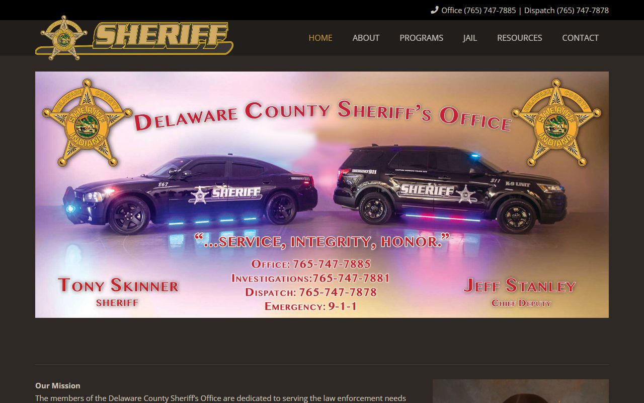 Delaware County Sheriff Office police blotter records