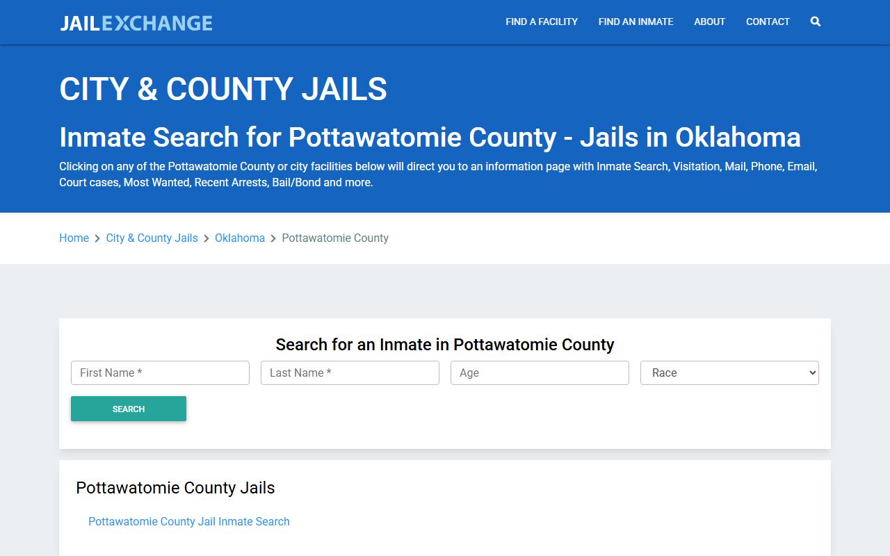 Pottawatomie County Police Blotter - jail and inmate search